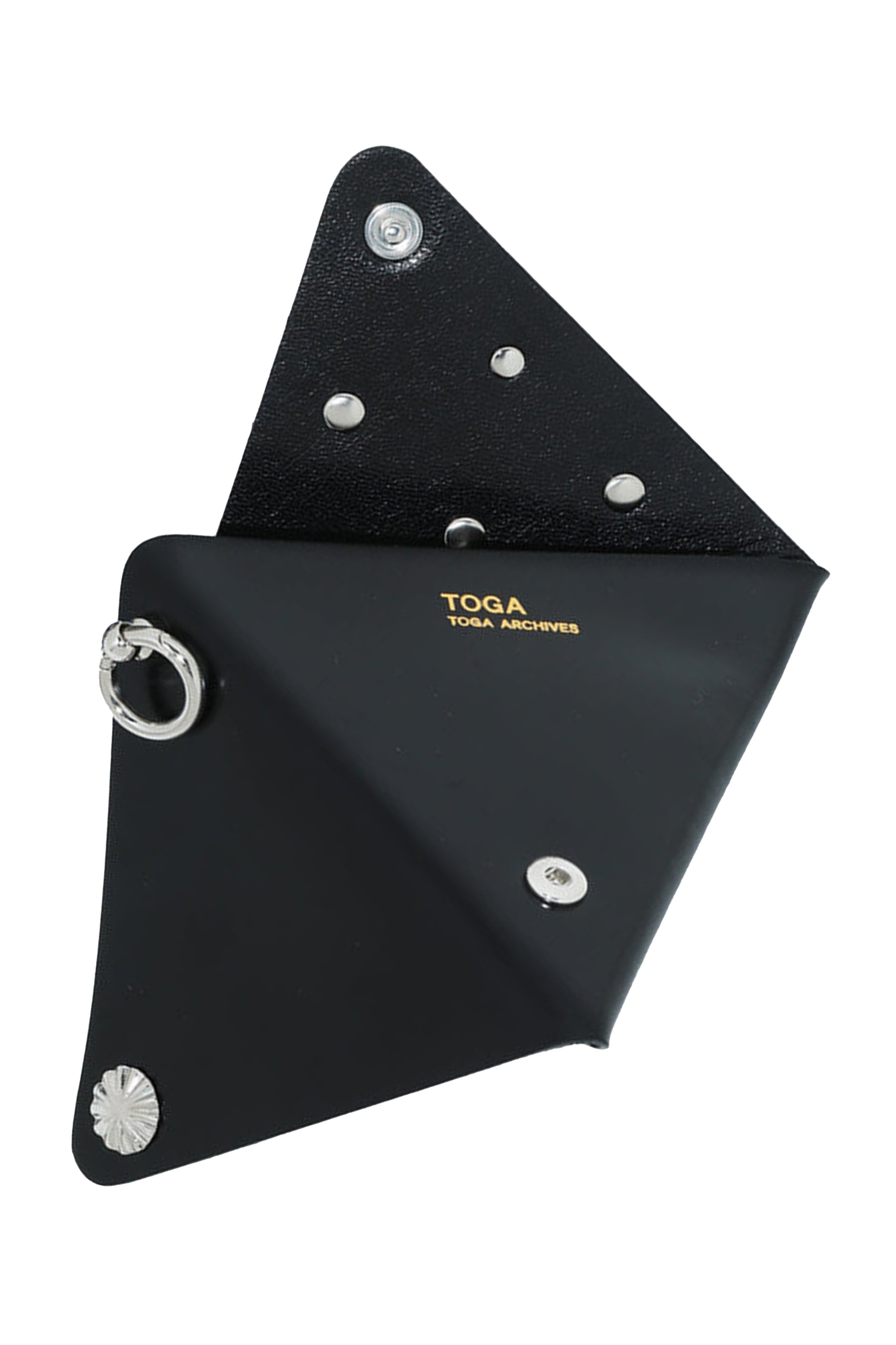 トーガ Leather pouch triangle-