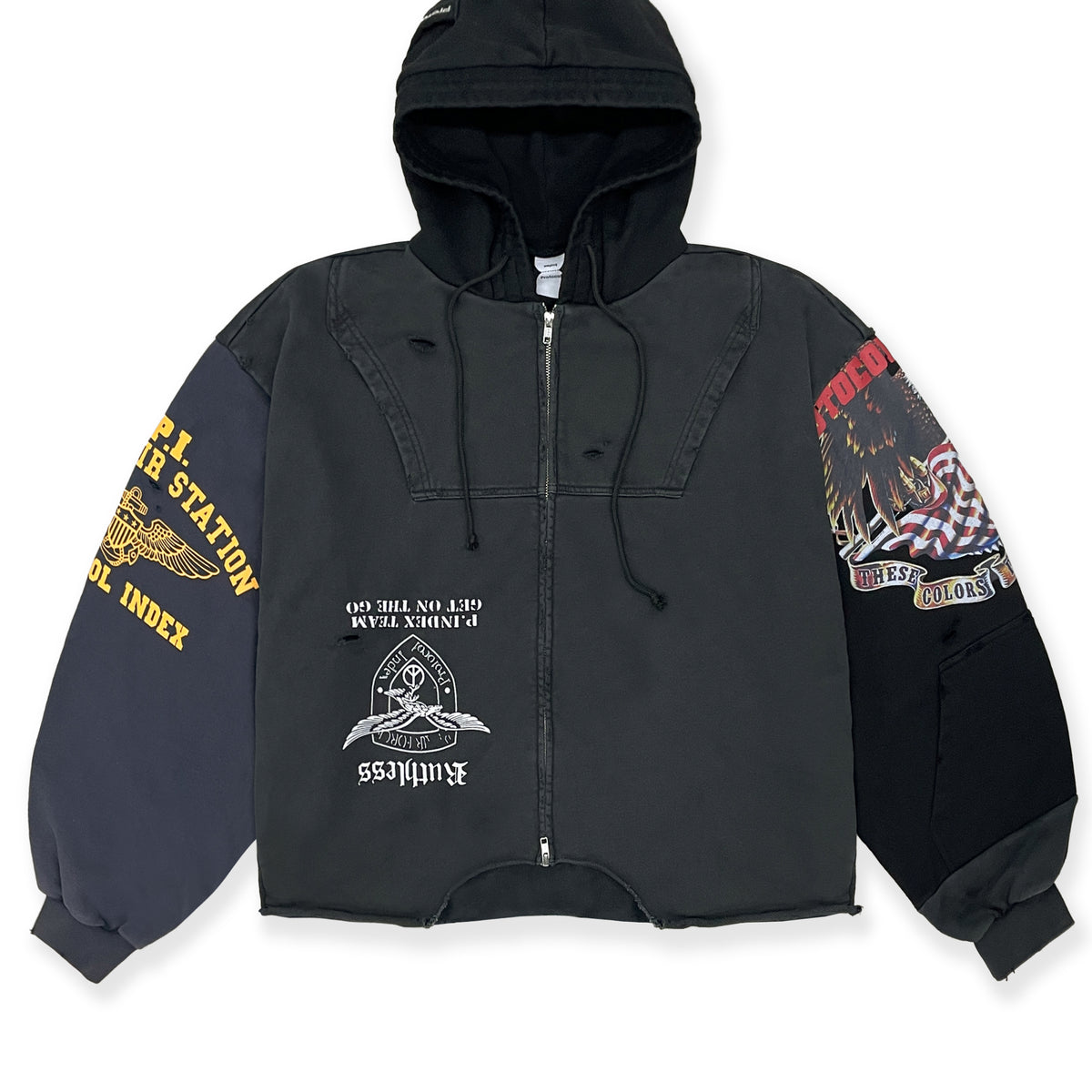 Protocol Index プロトコル インデックス FW25 UPSIDE DOWN ZIP HOODIE