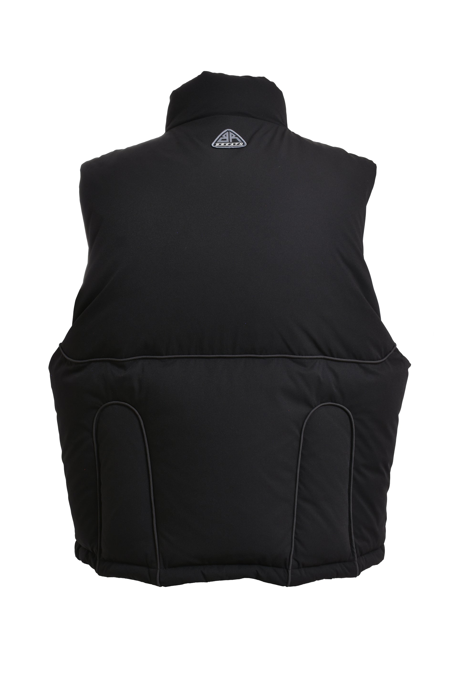 TECH PIPING DOWN VEST / BLK