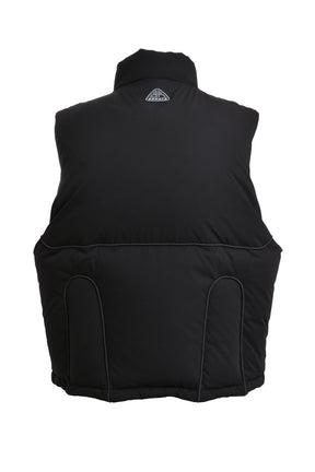 TECH PIPING DOWN VEST / BLK