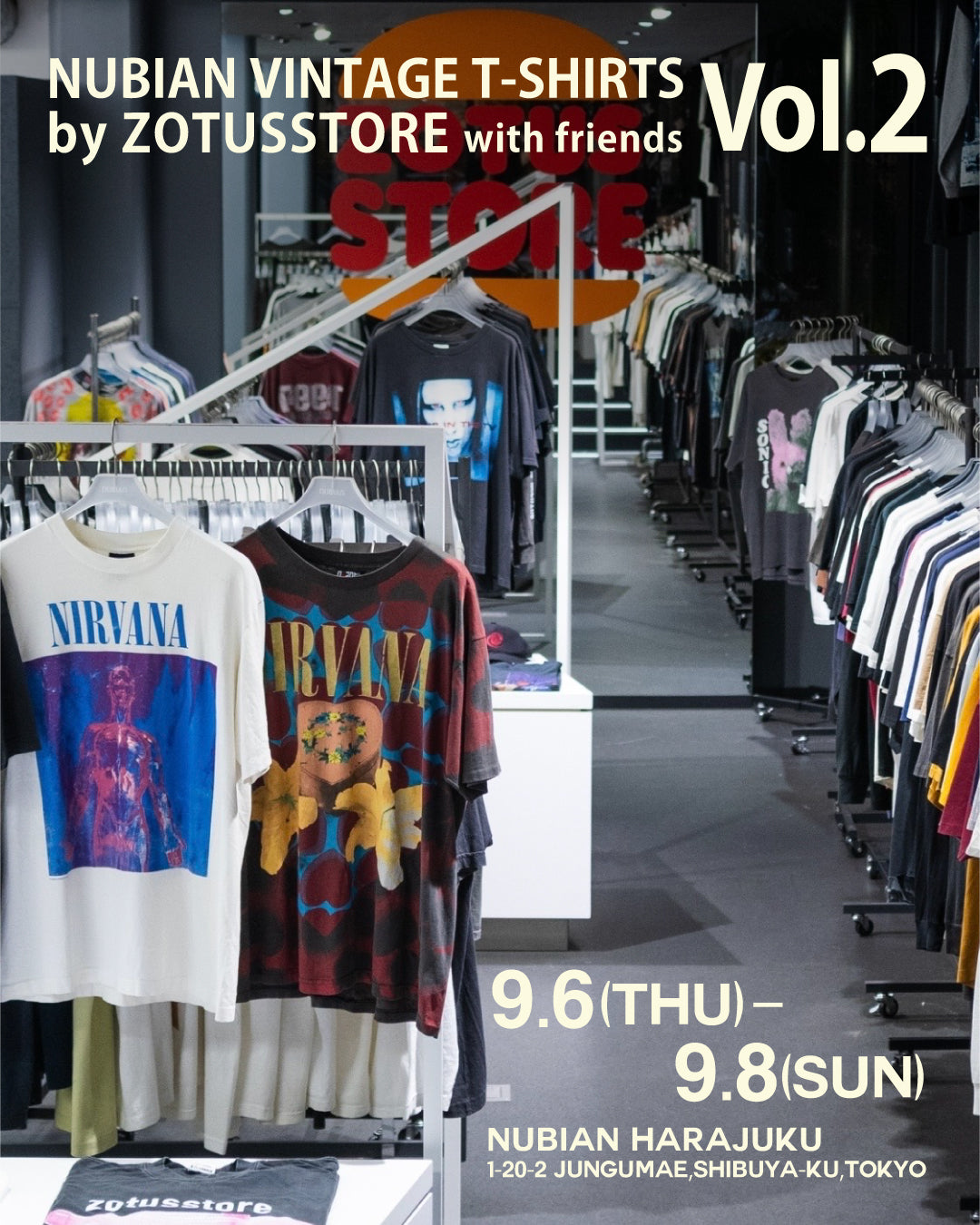 VINTAGE T-SHIRTS<br>POP UP by ZOUTUSSTORE with friends Vol.2