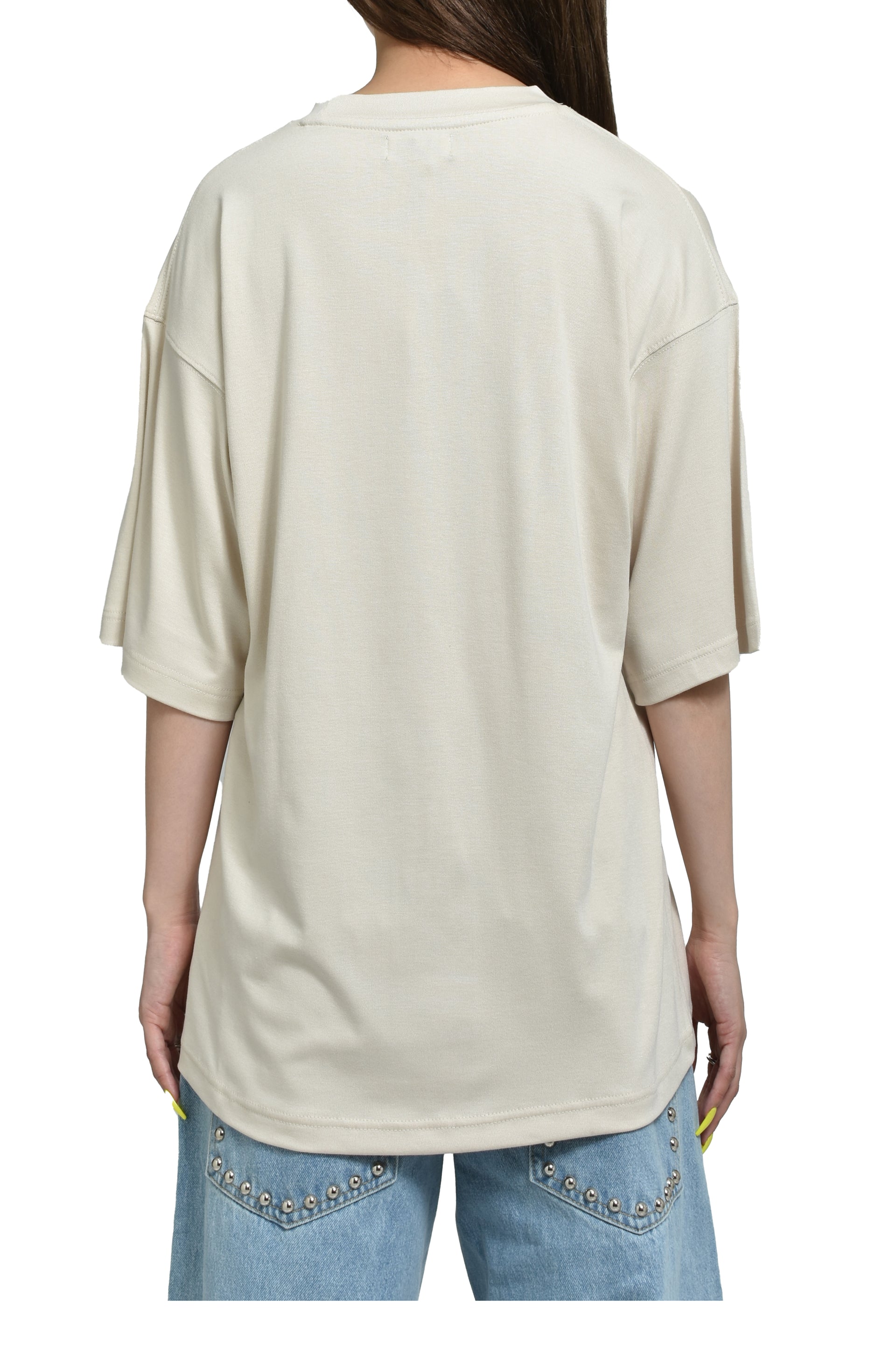 VIVAMUS LOGO CREWNECK T-SHIRT / WHT