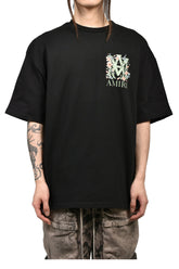 MA FLORAL OS TEE / BLK