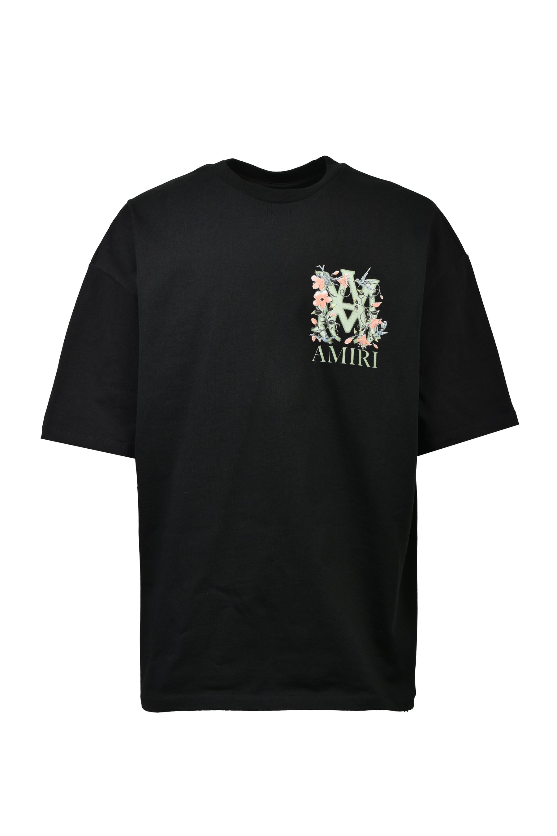 MA FLORAL OS TEE / BLK