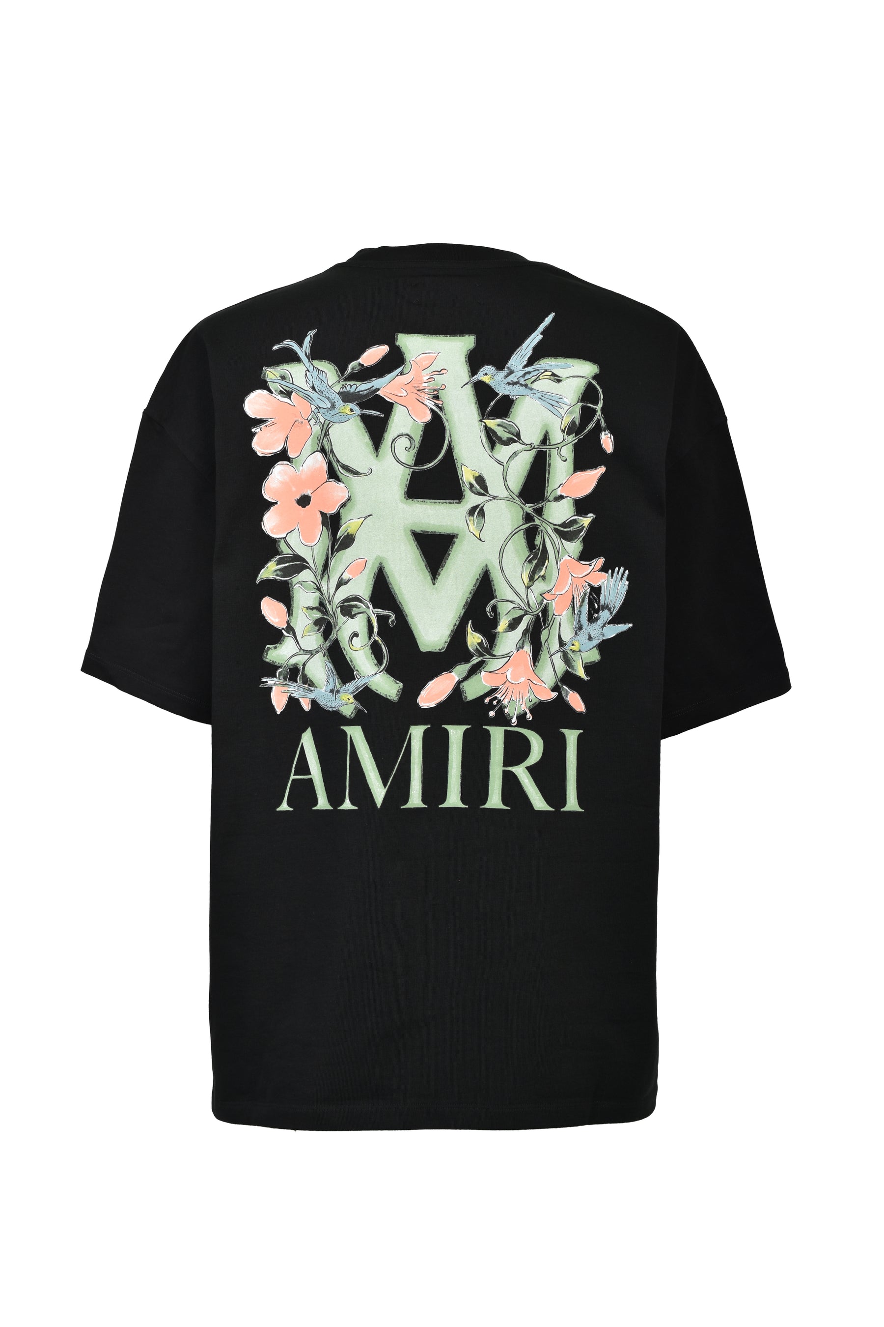MA FLORAL OS TEE / BLK