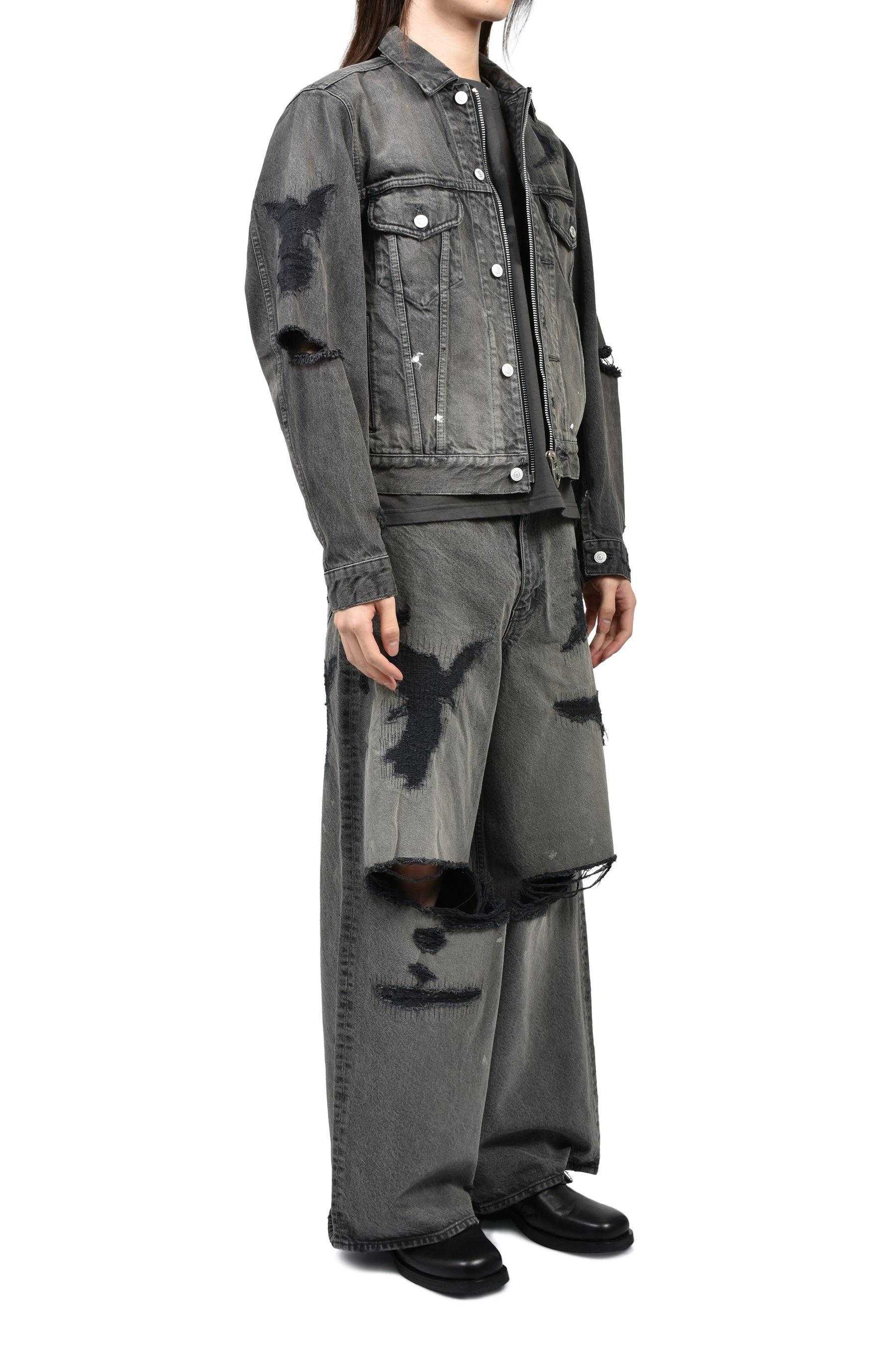 MB BAGGY JEANS ANGEL DAMAGE / BLK