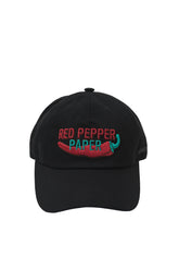 RED PEPPER PAPER BALL CAP / BLK