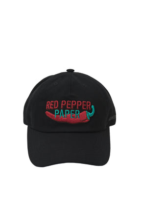 RED PEPPER PAPER BALL CAP / BLK