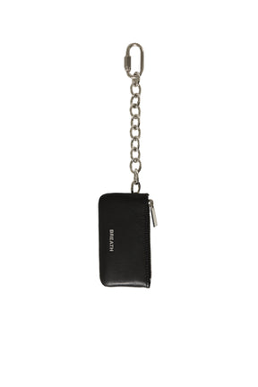 BREATH LOGO CHAIN COIN WALLET / BLK