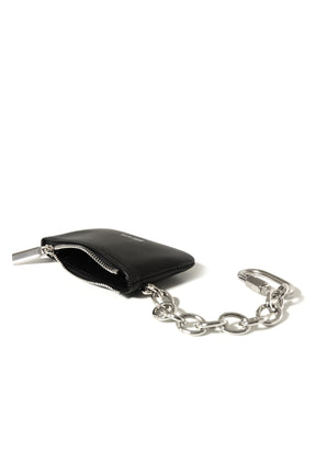BREATH LOGO CHAIN COIN WALLET / BLK