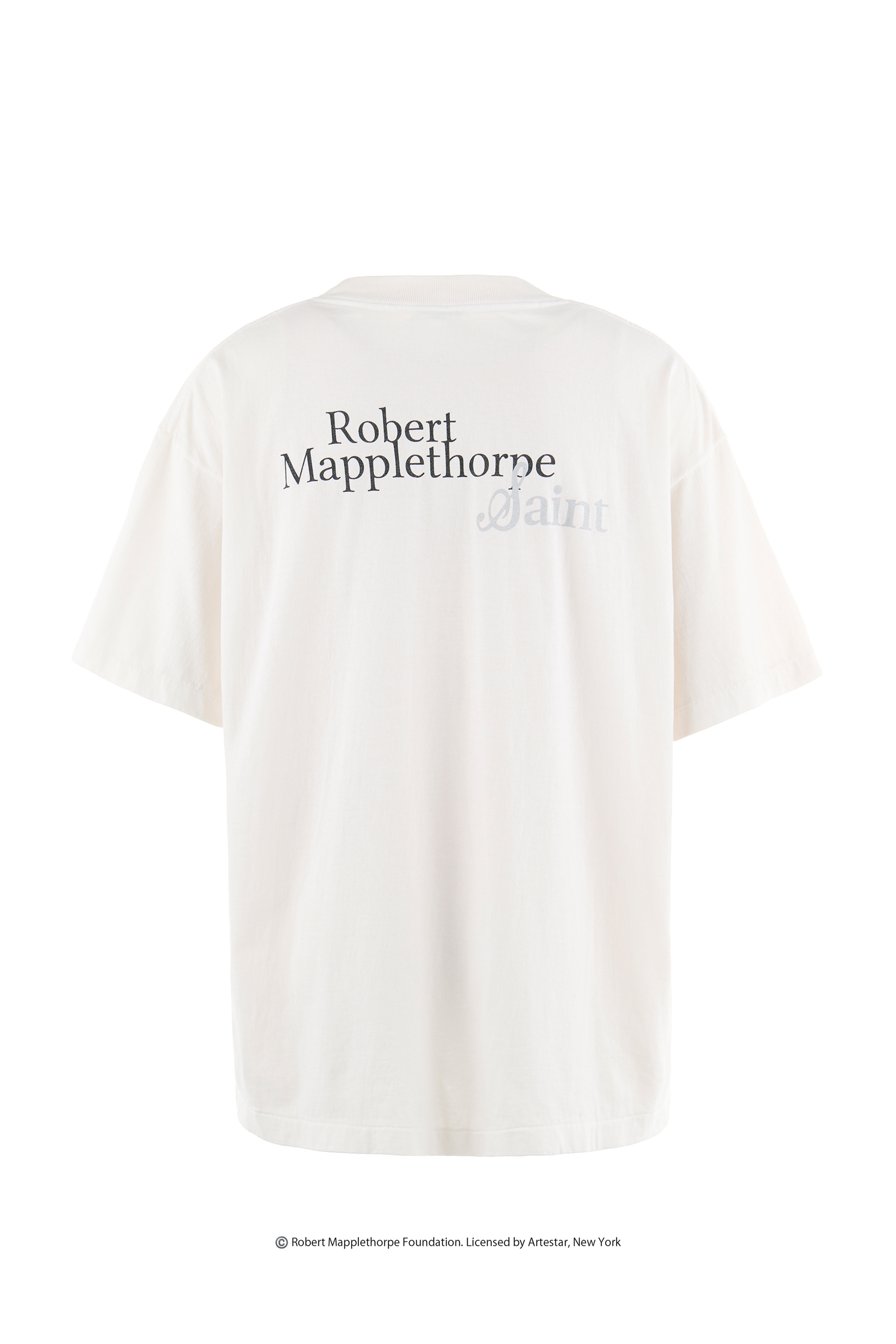 SAINT Mxxxxxx × Robert Mapplethorpe MT_SS TEE/CALLA LILY / WHT
