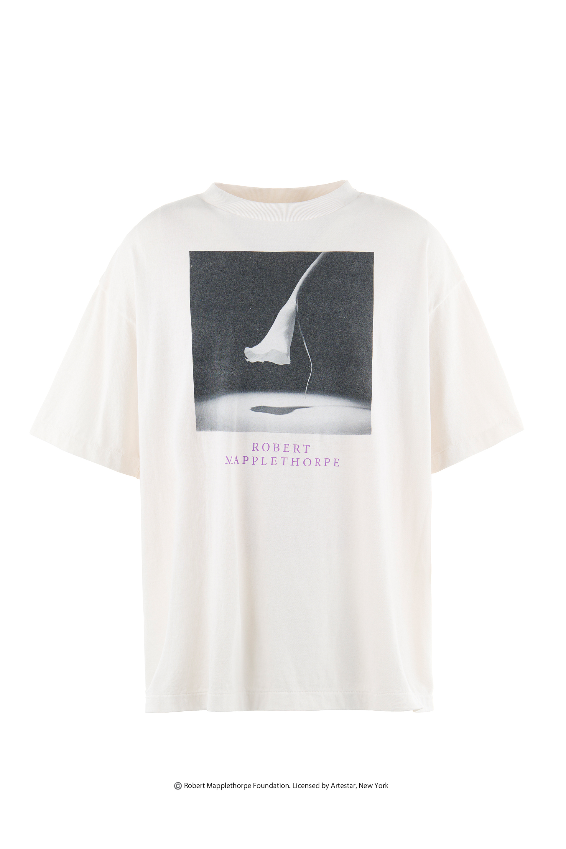 SAINT Mxxxxxx × Robert Mapplethorpe MT_SS TEE/CALLA LILY / WHT