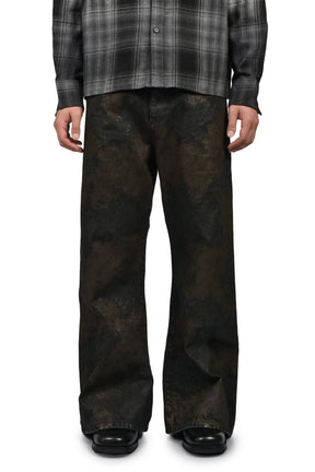 SAUNTER CUT JEANS / DIRT BLK