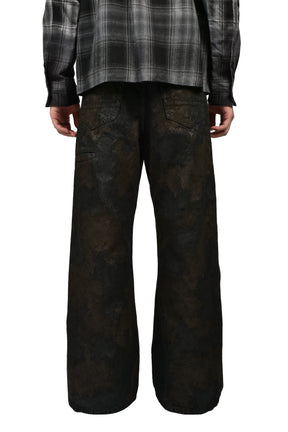 SAUNTER CUT JEANS / DIRT BLK