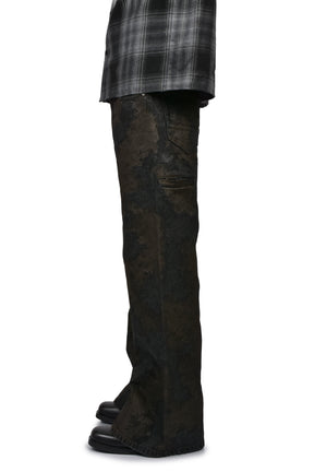 SAUNTER CUT JEANS / DIRT BLK