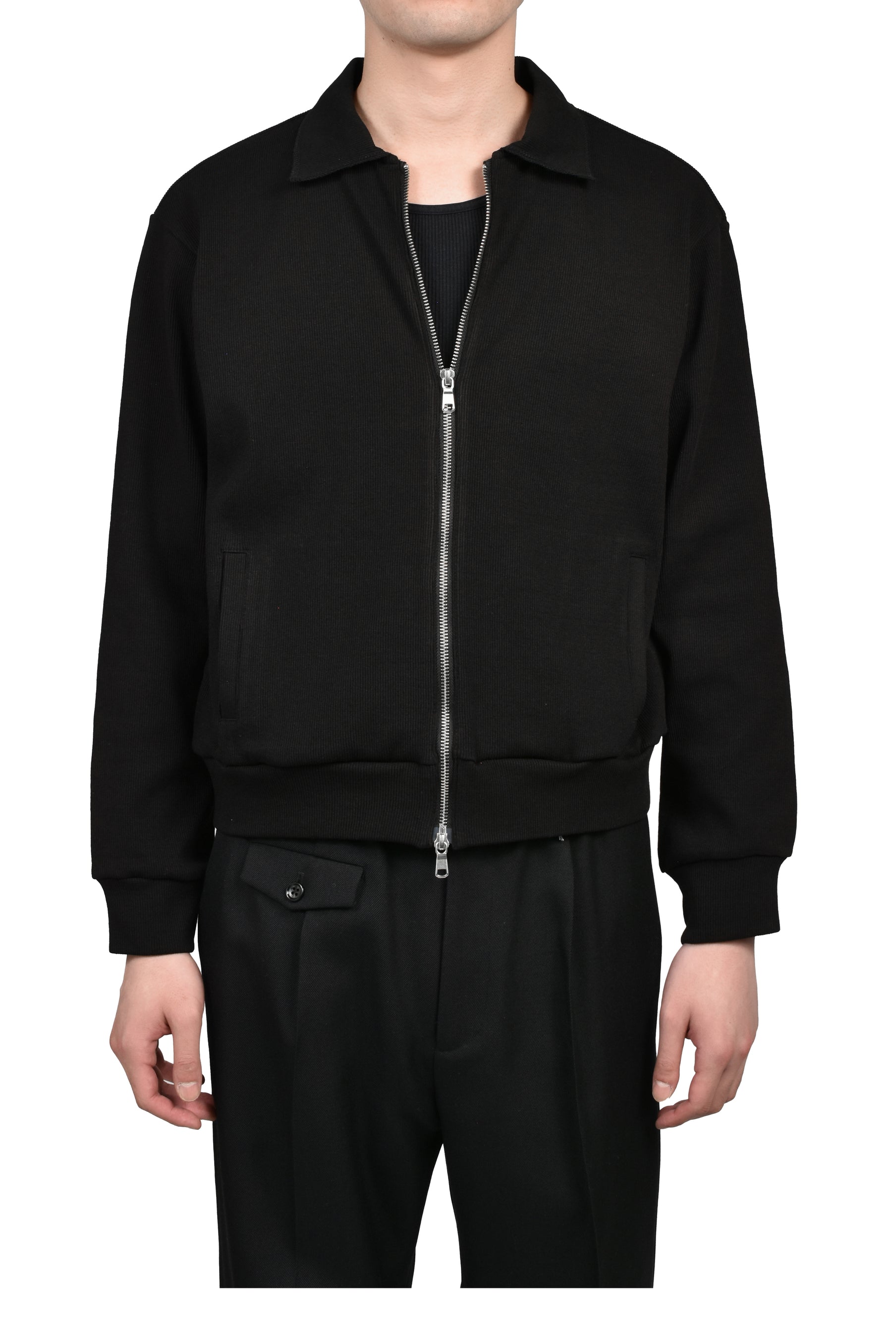 CITIES' ZIP CARDIGAN / BLK