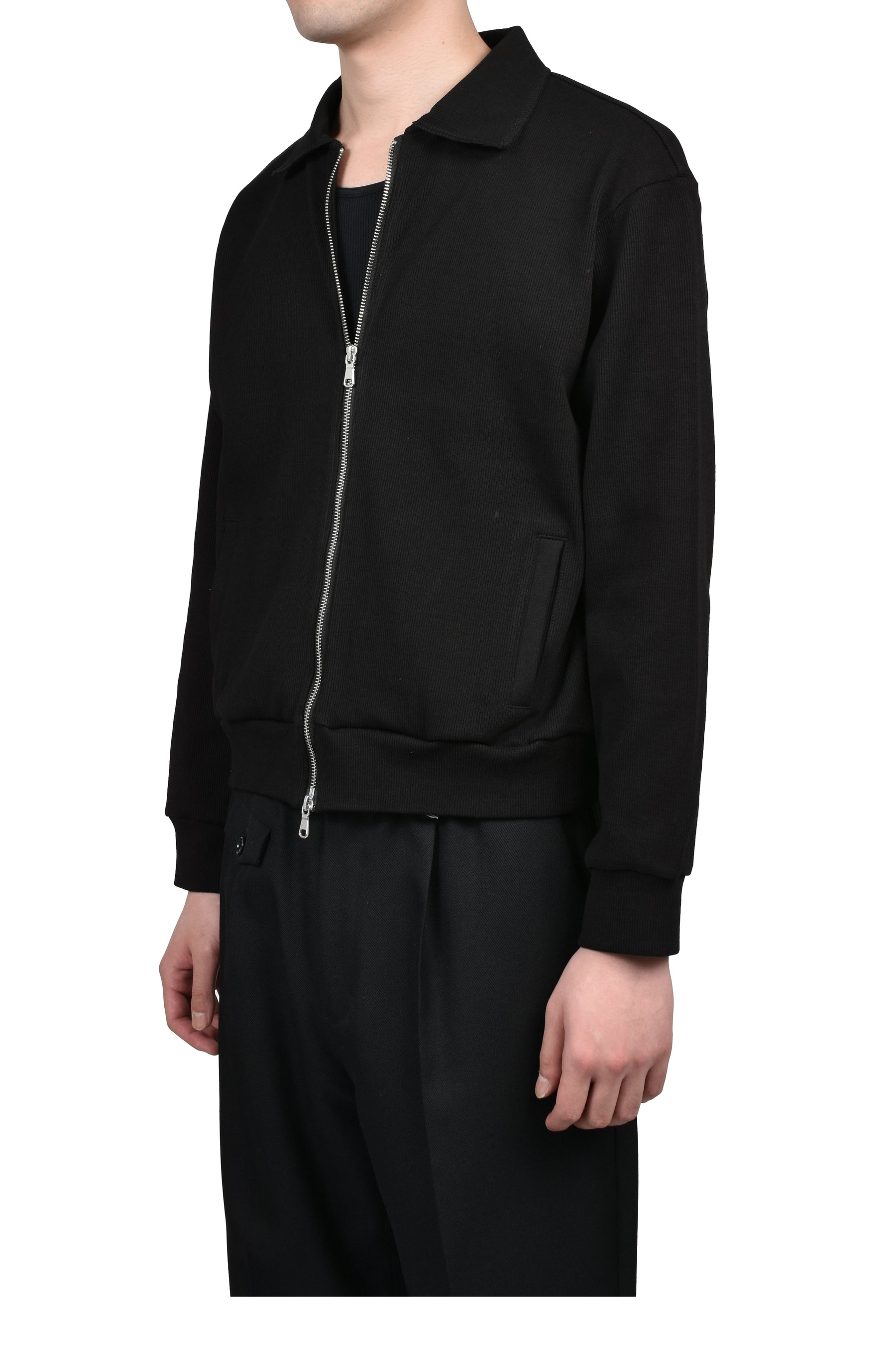 CITIES' ZIP CARDIGAN / BLK