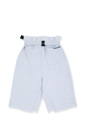 FOLDED WAIST JORTS / WHT MELANGE