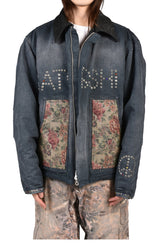 SATOSHI 9 TO 5 WORK JACKET / WASHED BLK