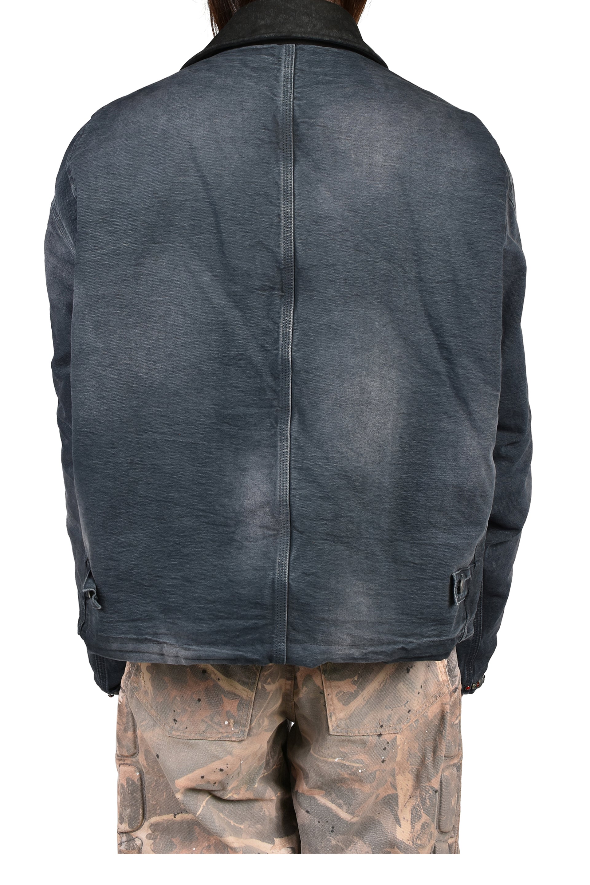 SATOSHI 9 TO 5 WORK JACKET / WASHED BLK