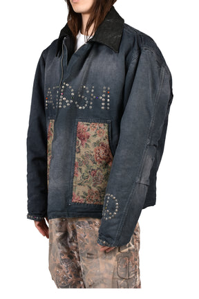 SATOSHI 9 TO 5 WORK JACKET / WASHED BLK