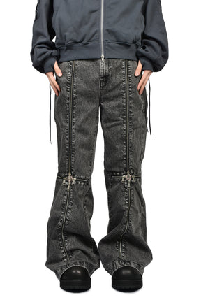 DENIM SACRIFICE TROUSERS / GREY