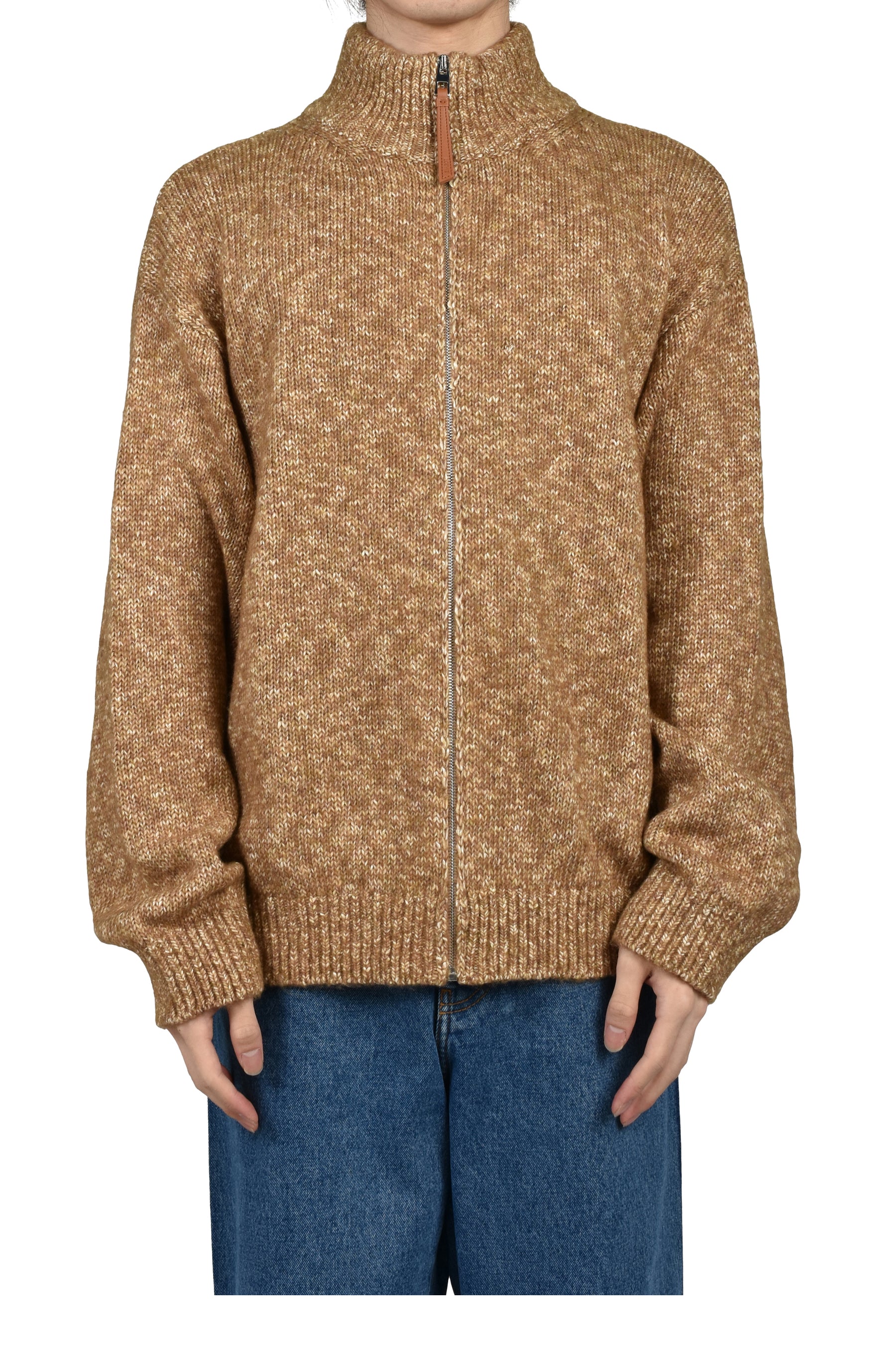 ZIP-UP CARDIGAN / BRW LILIC