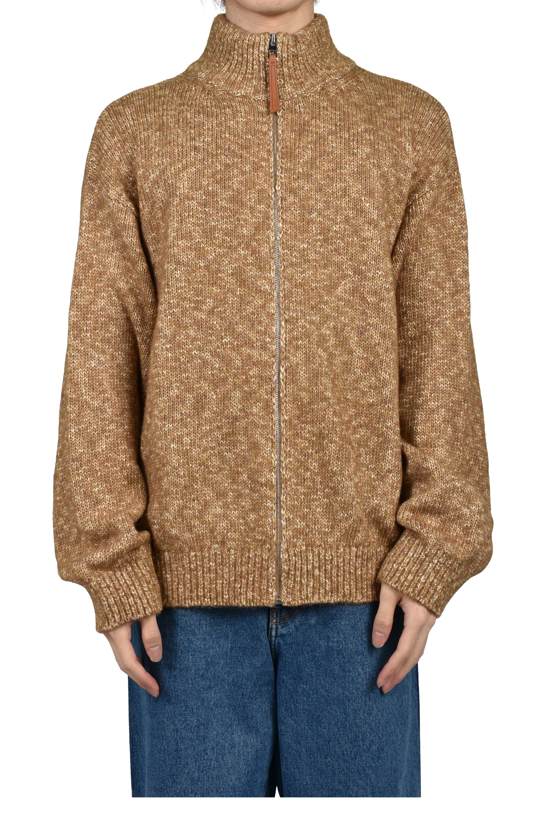 ZIP-UP CARDIGAN / BRW LILIC