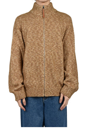 ZIP-UP CARDIGAN / BRW LILIC