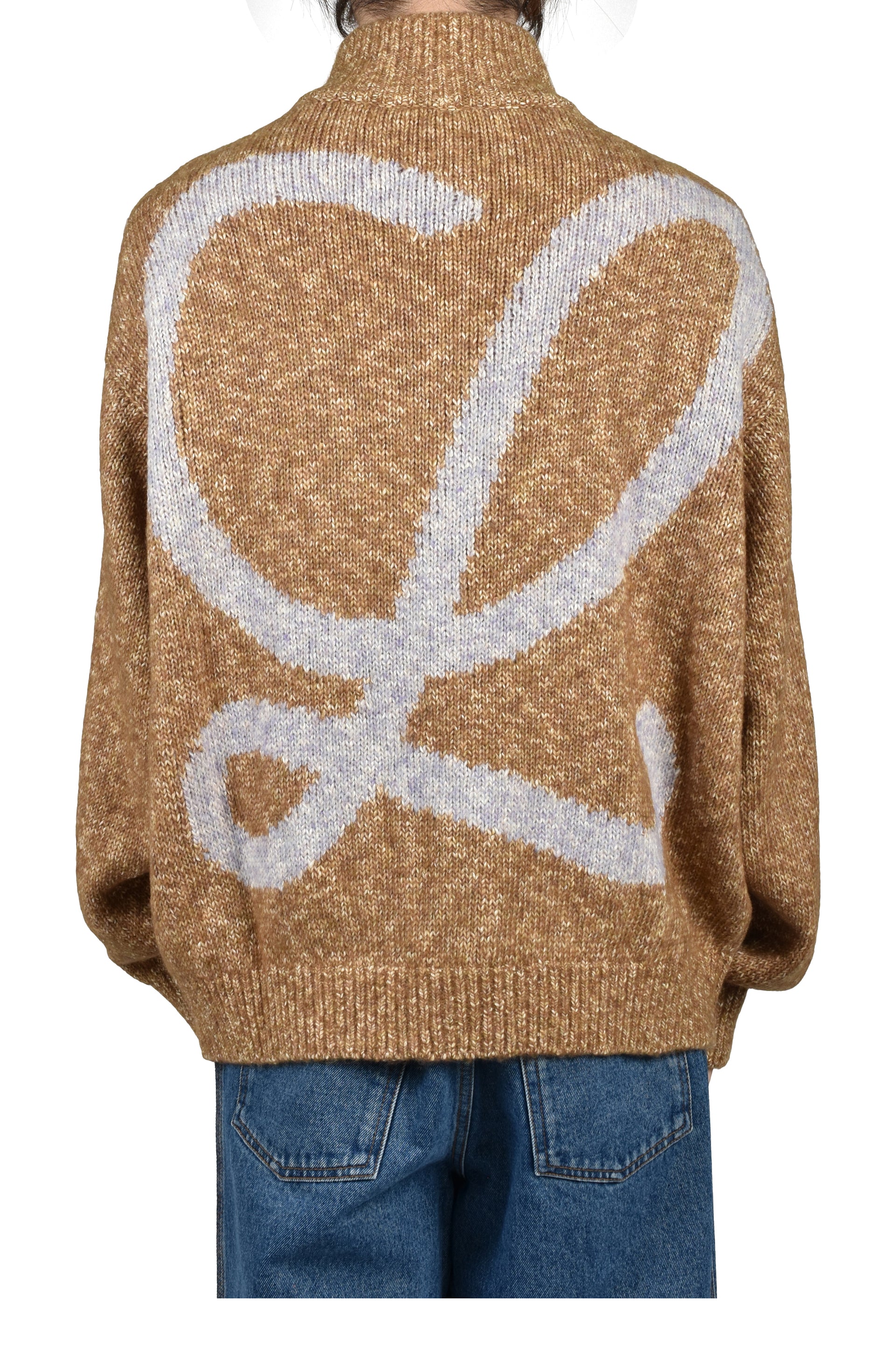 ZIP-UP CARDIGAN / BRW LILIC