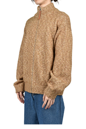 ZIP-UP CARDIGAN / BRW LILIC