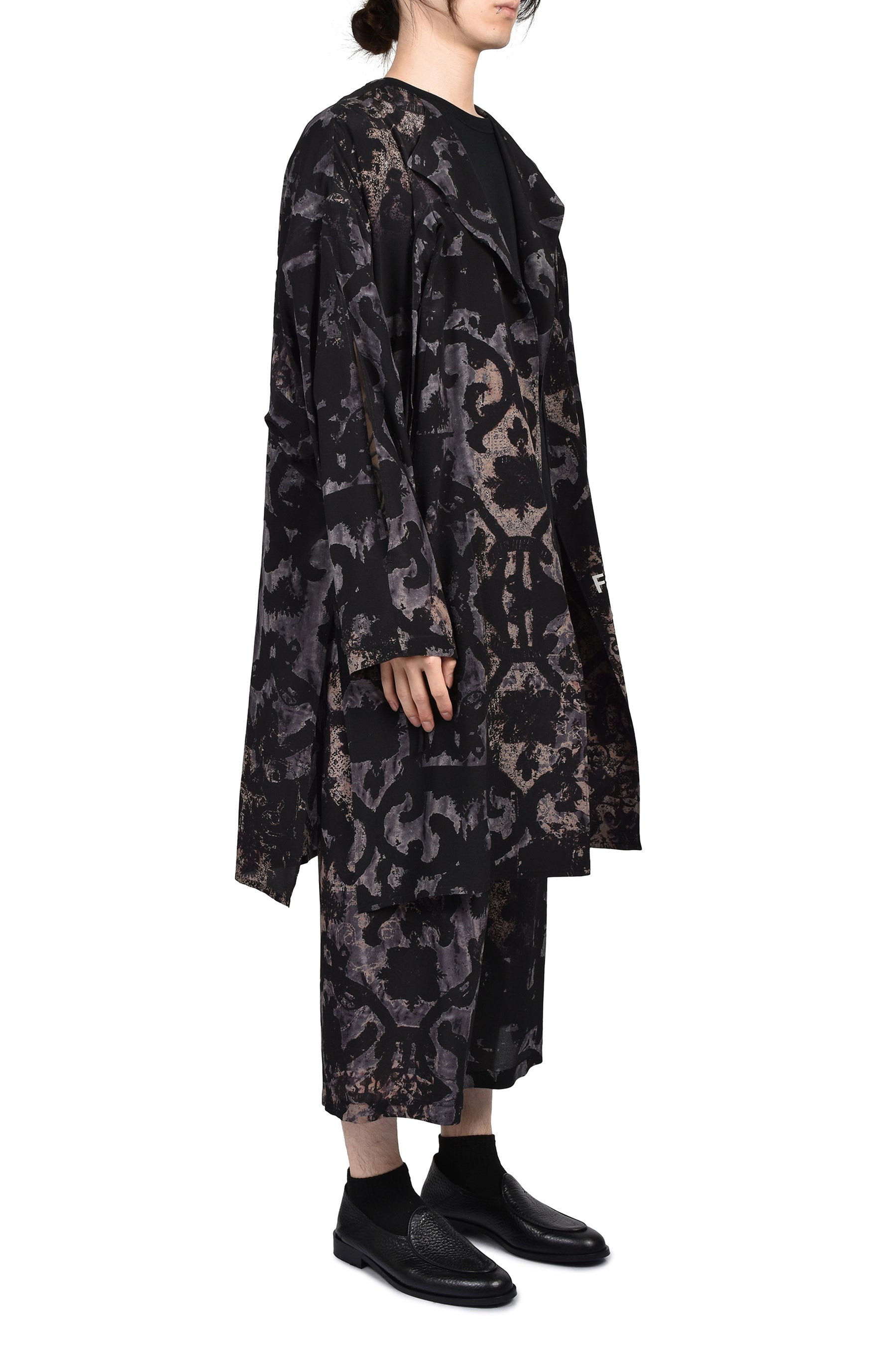 BAROQUE PRINT PANTS / BLK