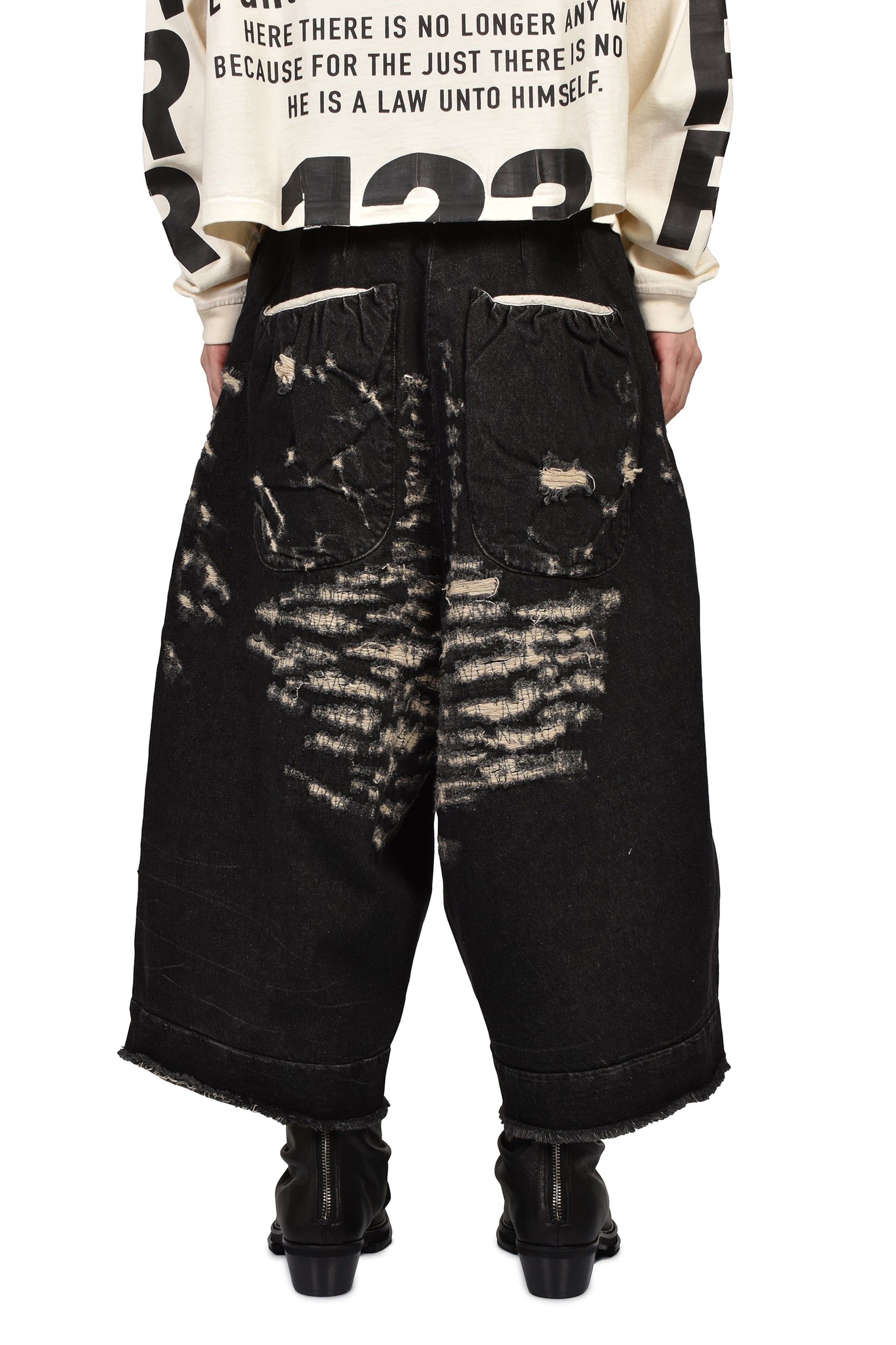 HEIRO PROTESTANT PANT / BLACK