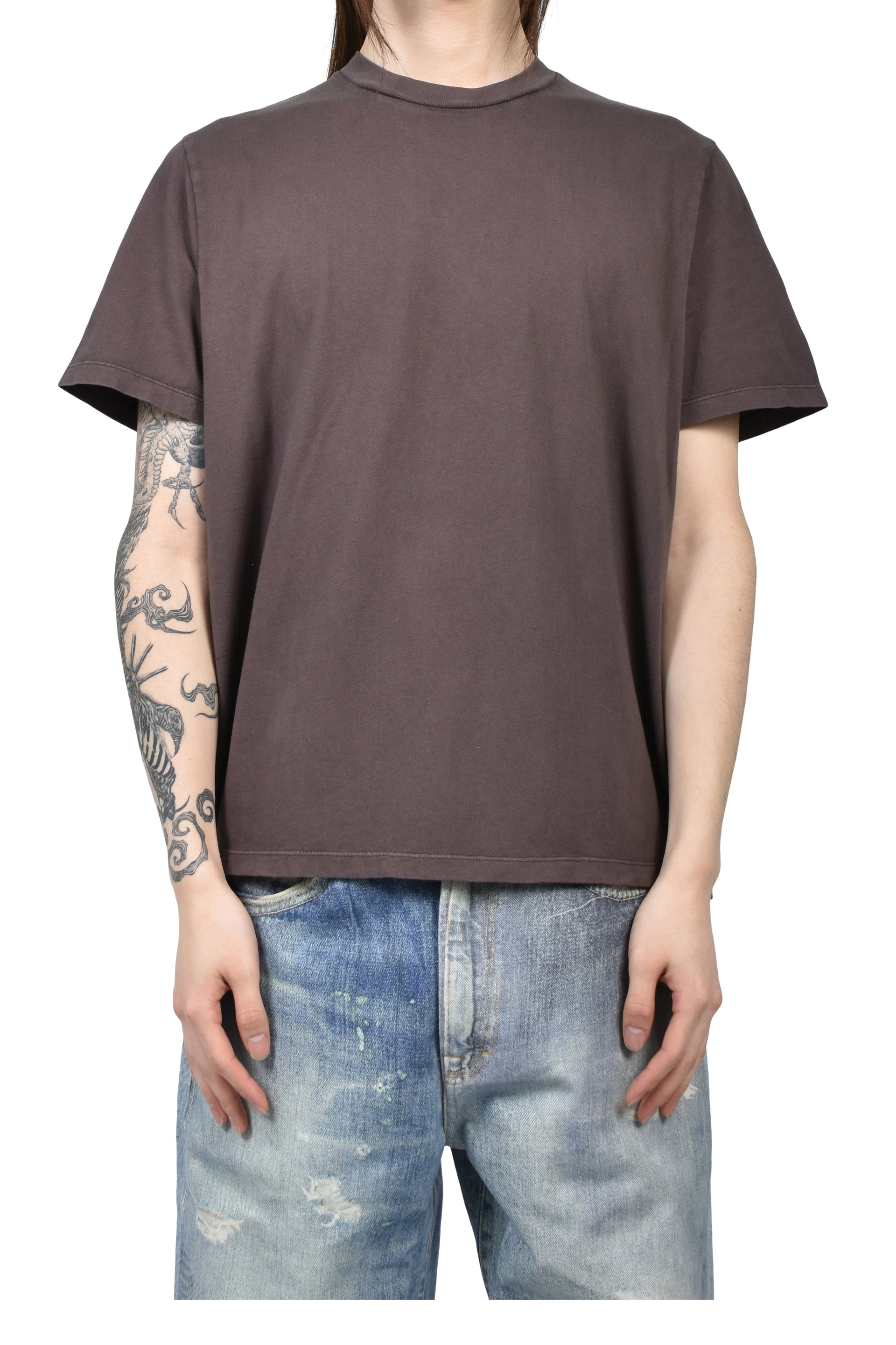 BOX T-SHIRT / WORN BRW
