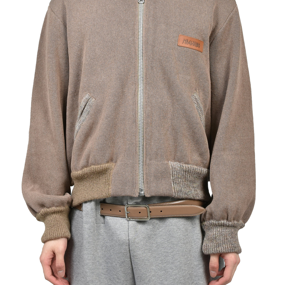 MAGLIANO マリアーノ　MA-1 ボンバージャケット Magliano マリアーノ SS26 KNITTED BOMBERONE / SAND - NUBIAN ヌビアン