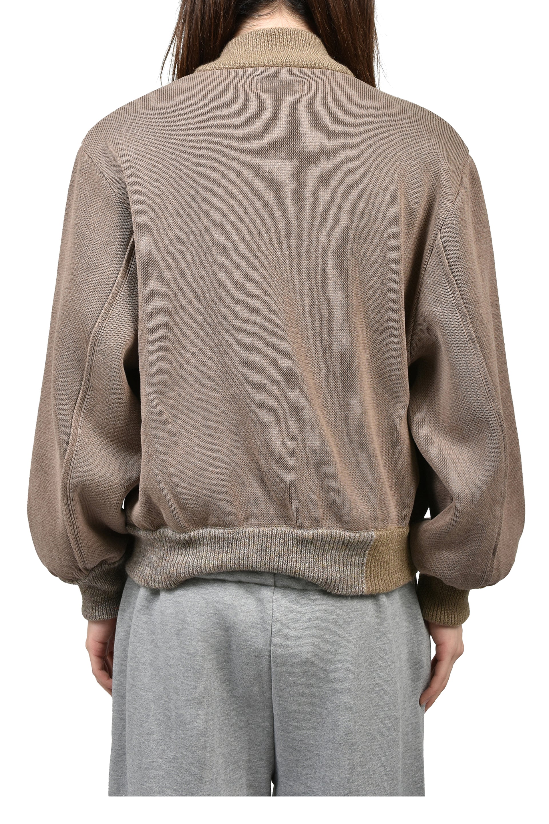 KNITTED BOMBERONE / SAND