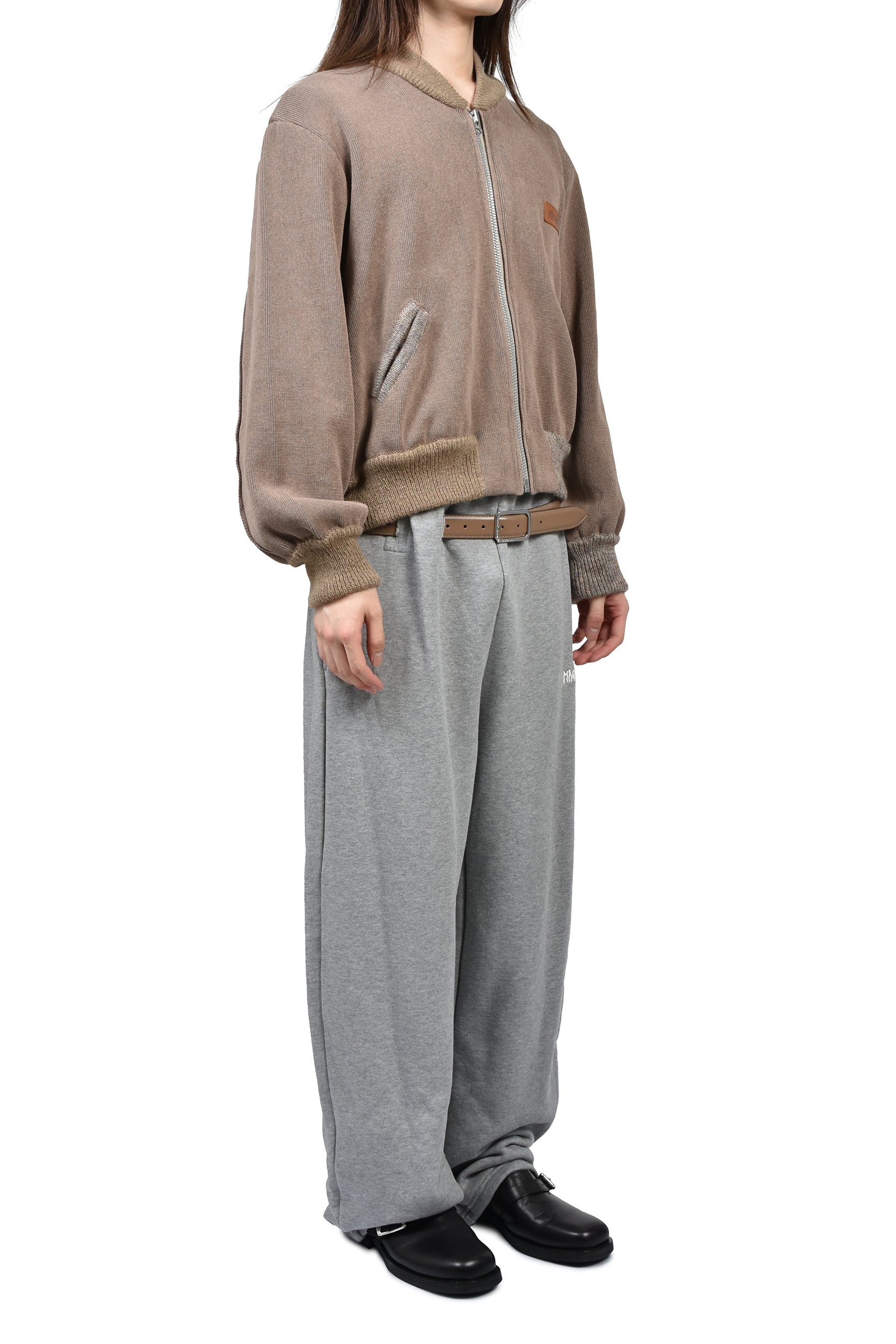 KNITTED BOMBERONE / SAND