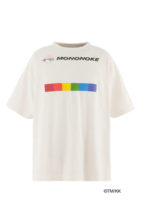 SS T-SHIRT/MONONOKE RAINBOW / WHT