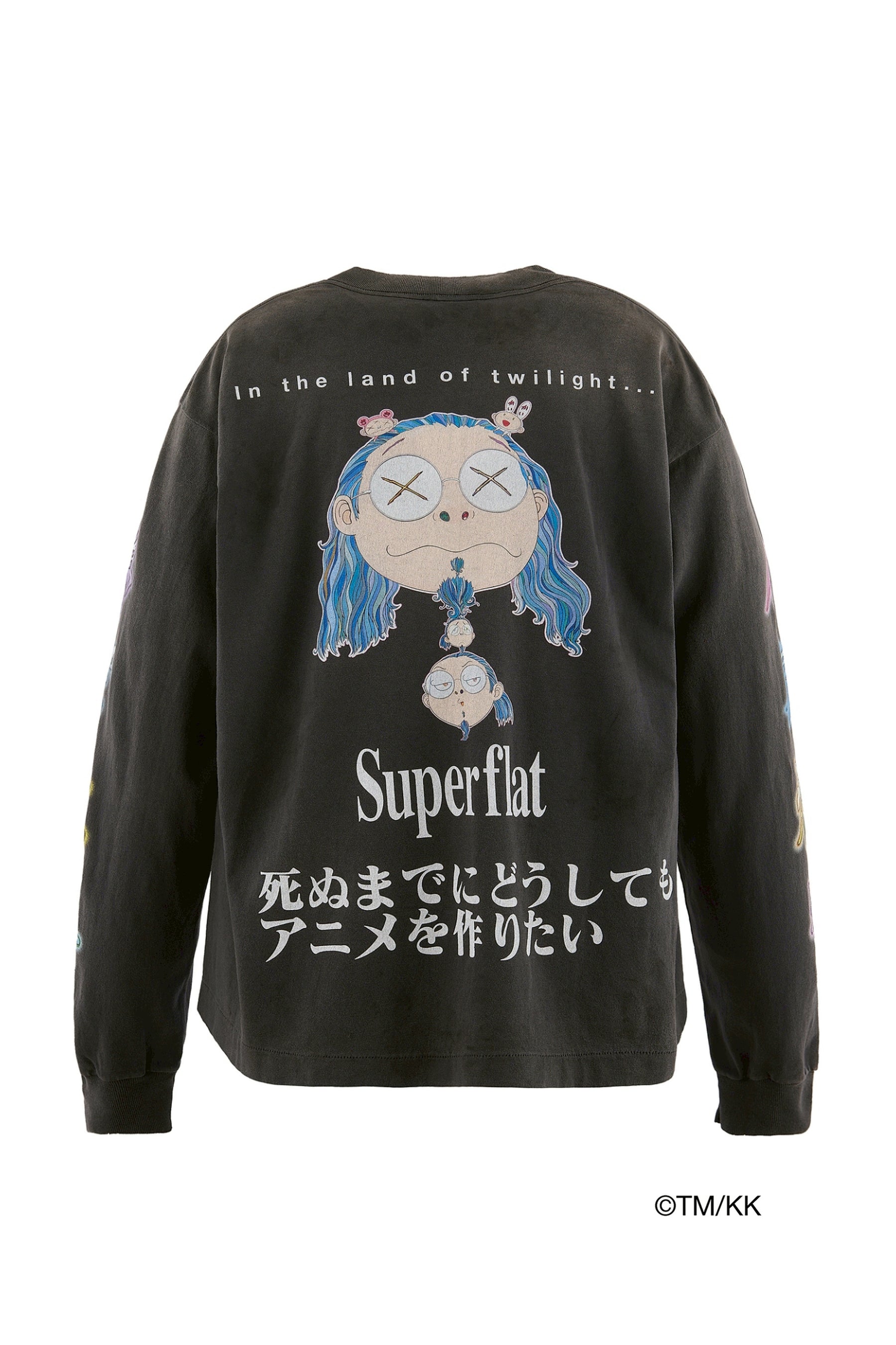 LS T-SHIRT/SUPERFLAT / BLK