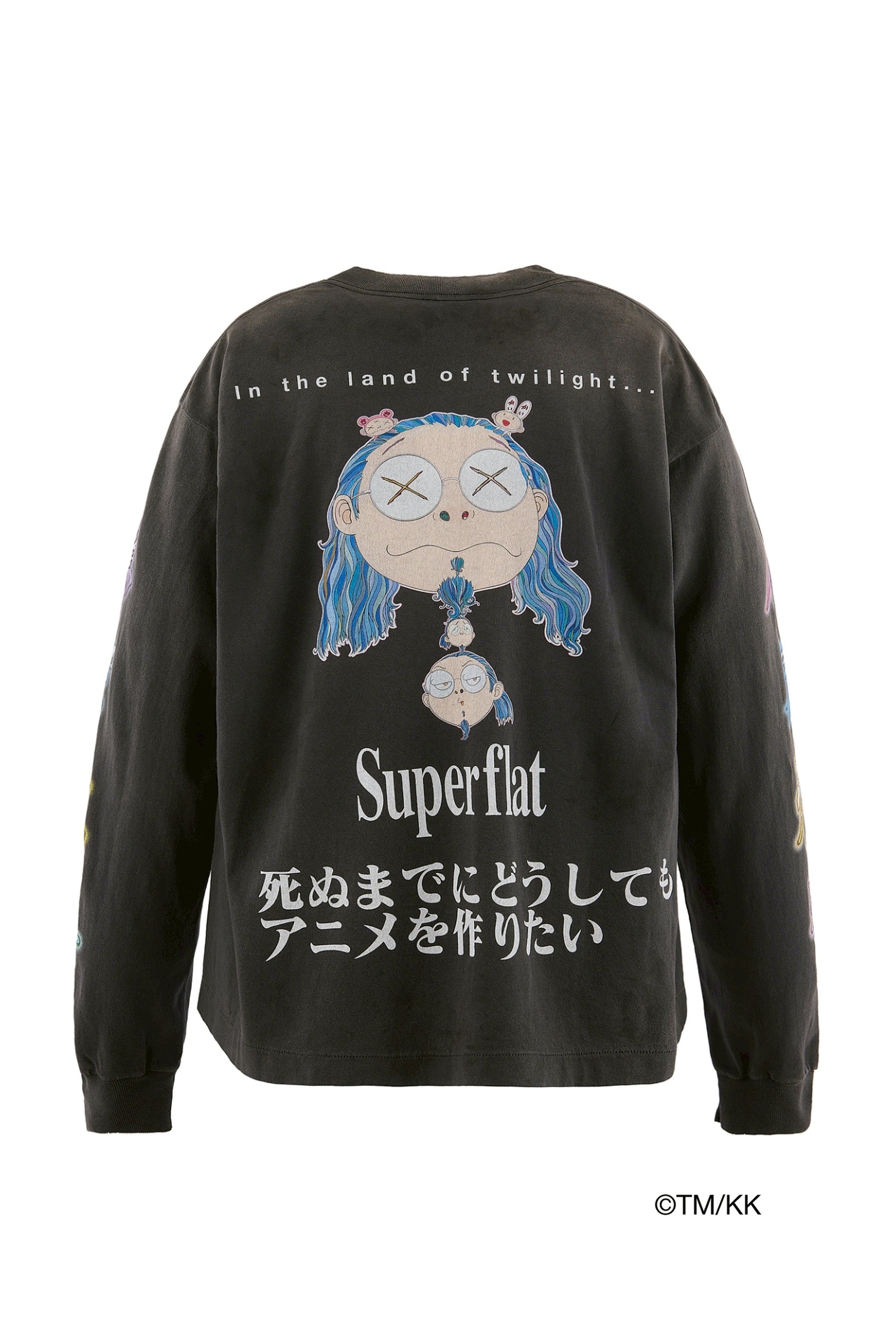 LS T-SHIRT/SUPERFLAT / BLK