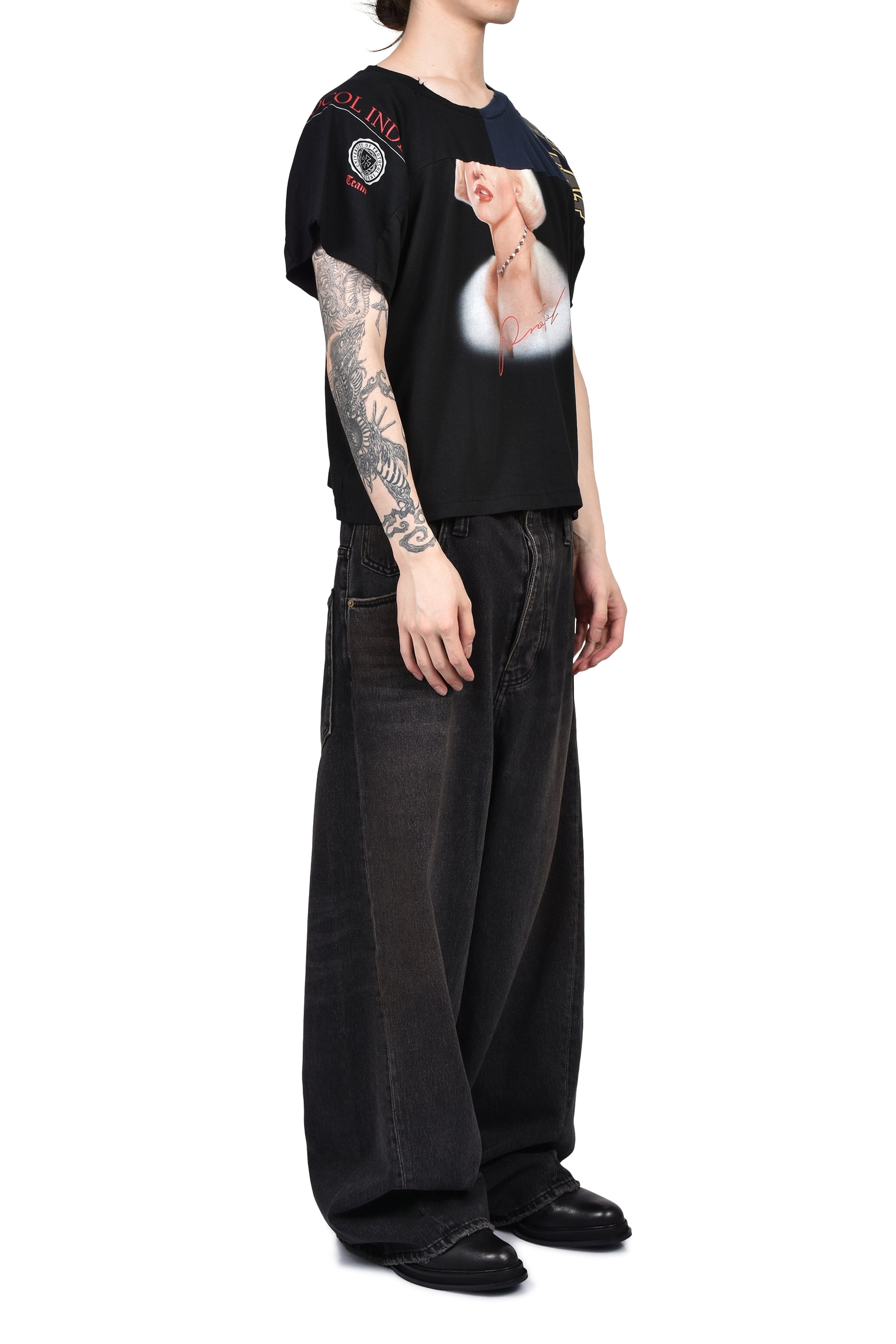 RETRO DENIM PANTS / BLK