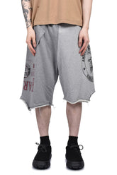 RECONSTRUCTED SWEAT SHORTS / GRY