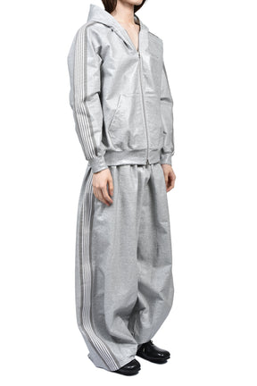 H.D. TRACK PANT - COTTON JERSEY / COATING (EXCLUSIVE) / GRY