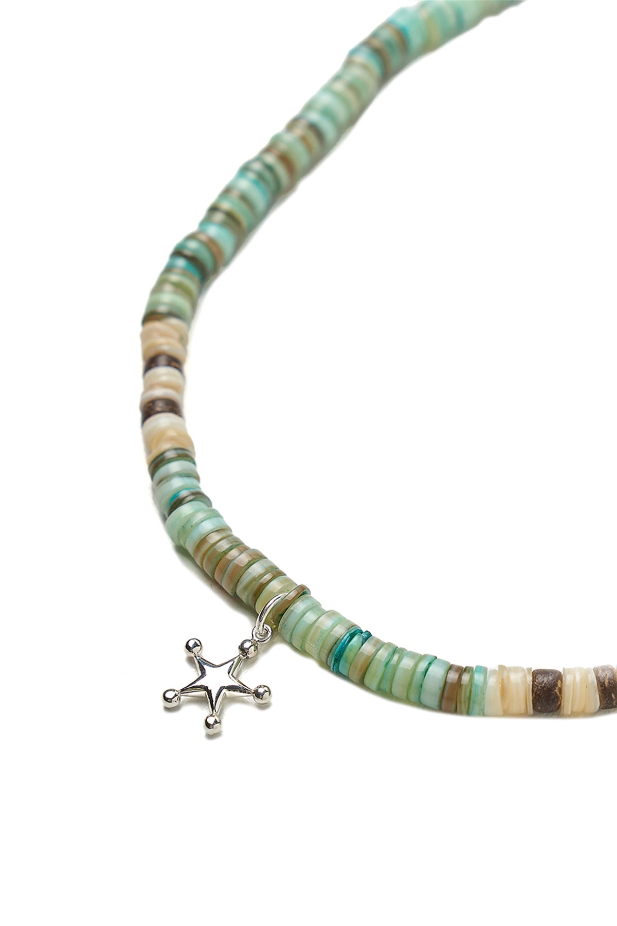 COLOR STONE STAR NECKLACE / GRN
