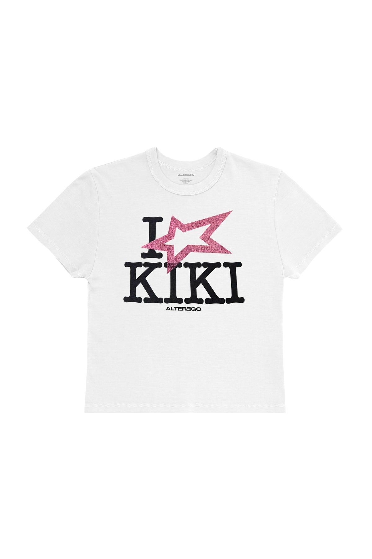 KIKI CROP T-SHIRTS / WHT