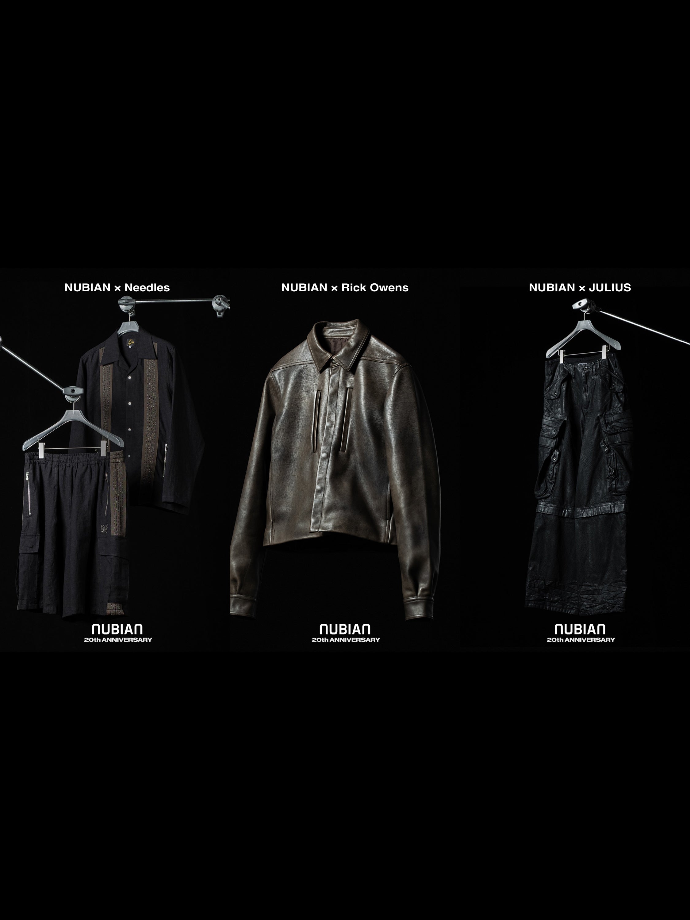 NUBIAN 20th EXCLUSIVE Vol.1 - Rick Owens / Needles / JULIUS