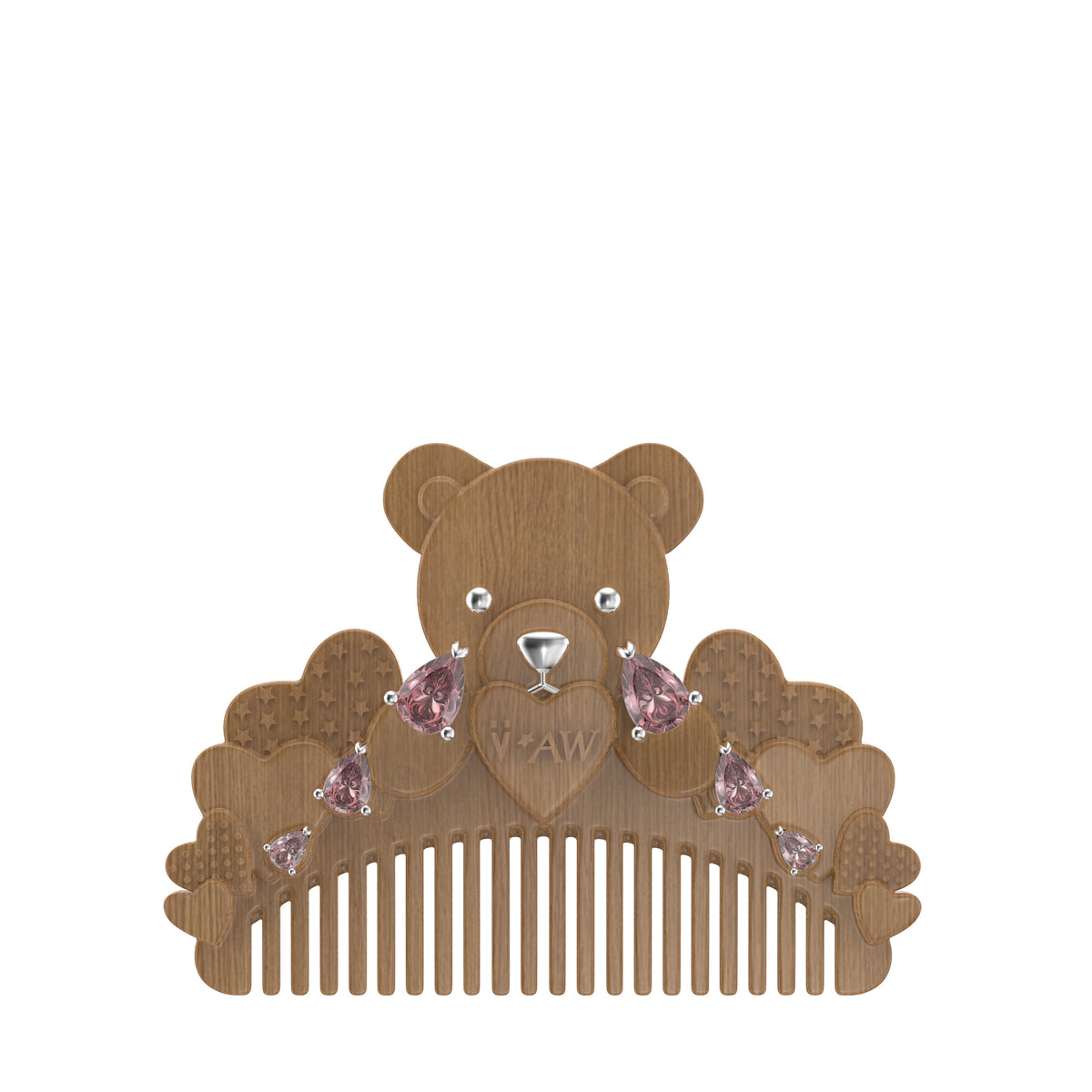 YVMIN イヴミン FW26 CRYING BEAR COMB HAIR CLIP / BRW - NUBIAN ヌビアン