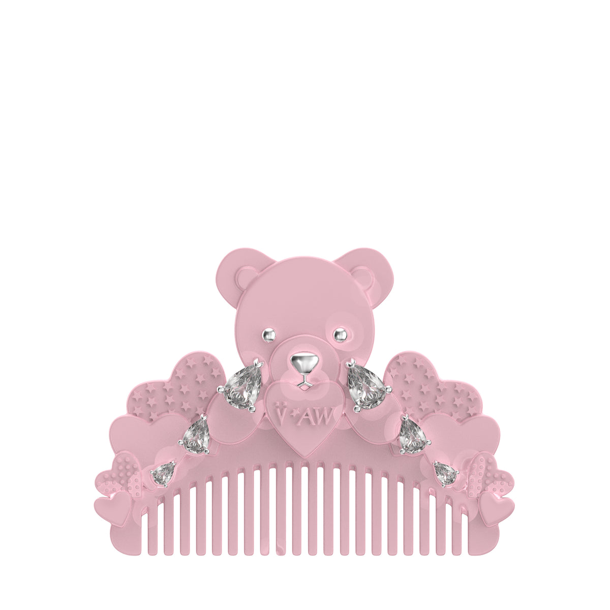 YVMIN イヴミン FW26 CRYING BEAR COMB HAIR CLIP / PNK - NUBIAN ヌビアン
