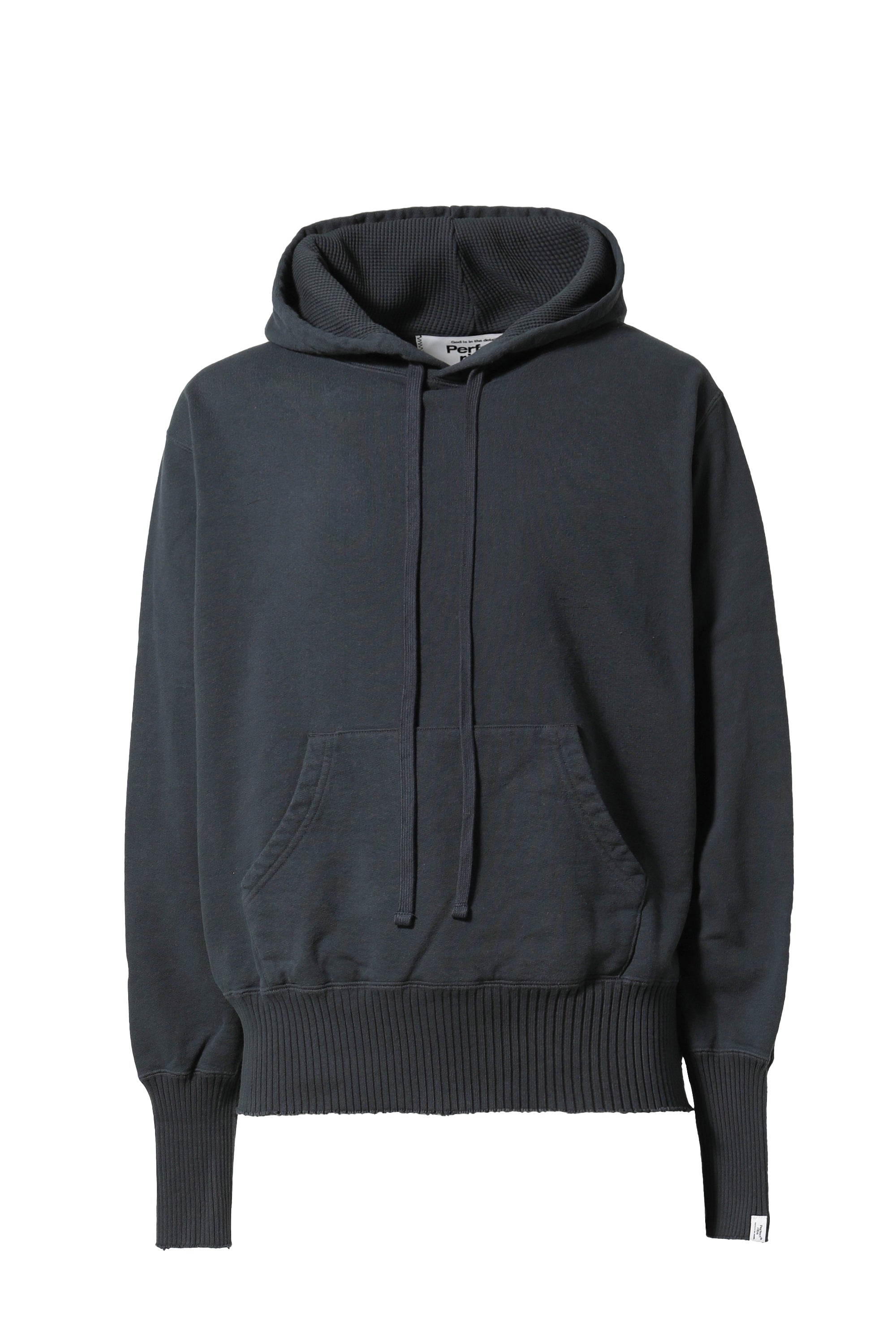 Perfect ribs SS23 BASIC HOODIE / BLK -NUBIAN