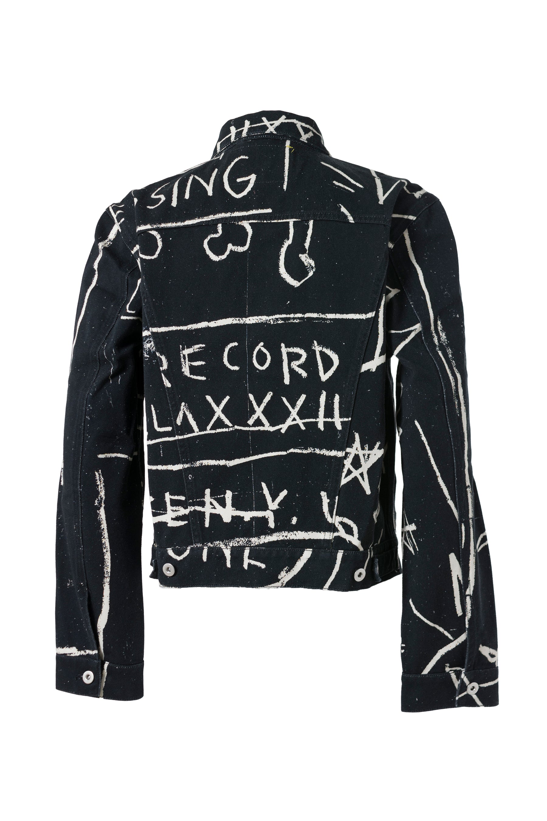 Honey Fucking Dijon SS23 BASQUIAT DENIM JACKET WOVEN / BLK -NUBIAN